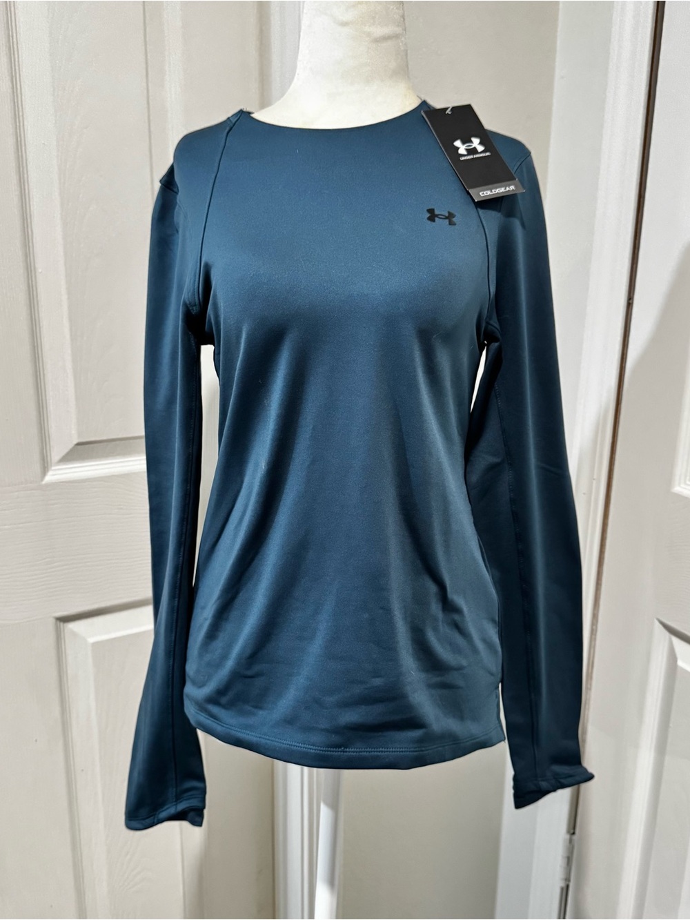 Under Armour Women's Long Sleeve Performance Tee - Navy Blue - Picture 2 of 9